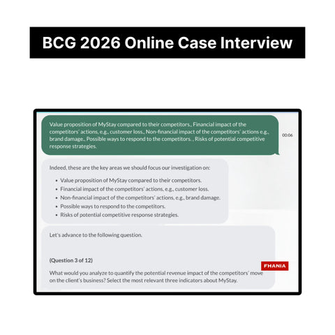 2026 BCG Consulting Career Assessment, Online Case and Quantitative Reasoning Test Tutorials