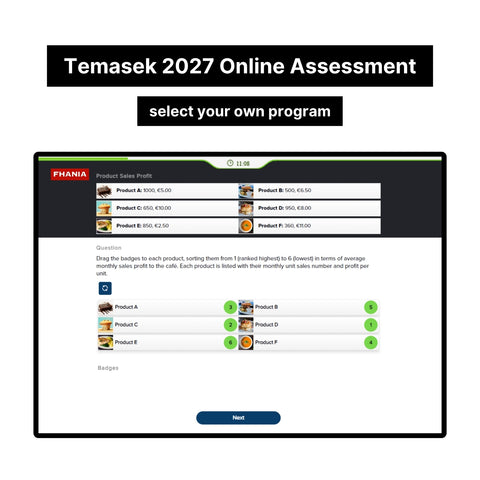 2027 Temasek Online Assessment & Video Interview Answers
