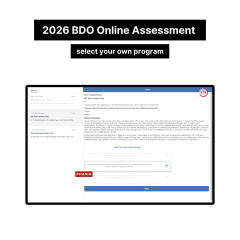 2026 BDO Interactive Assessment Online Assessment Exact Questions and Answers