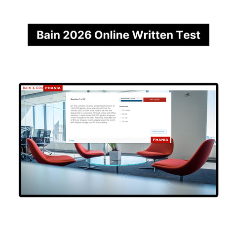 2026 Bain Online Assessment and Written Case Exact Questions and Answers