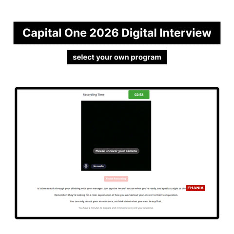 2026 Capital One Virtual Job Tryout Online Test and Digital Interview Tutorials