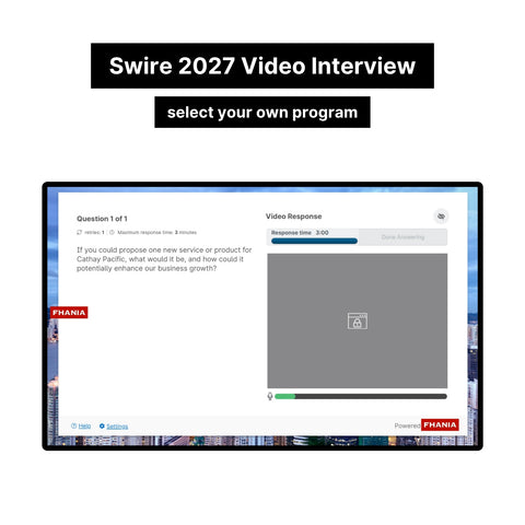 2027 Swire Group Video Interview and Online Assessment Exact Questions and Answers