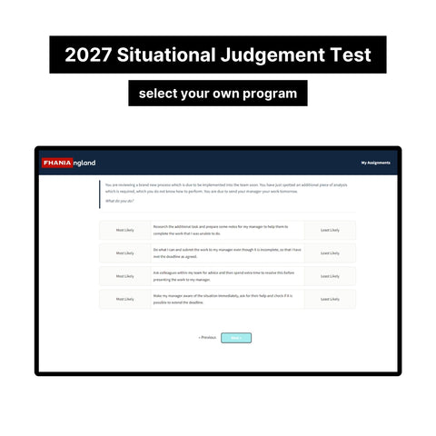 2027 Bank of England Situational Judgement Test and Video Interview and Answers