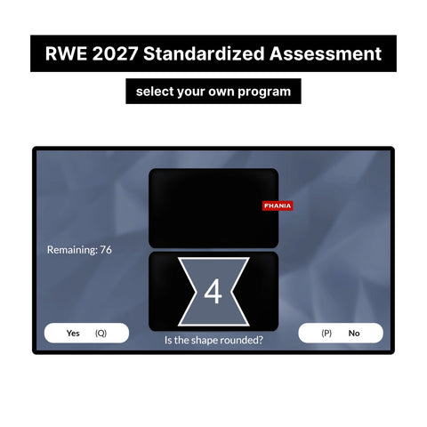 2027 RWE Standardised Assessment Online Analytics Test and Tutorials