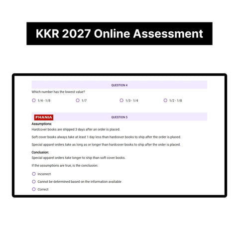 2027 KKR Predictive Cognitive Assessment Exact Questions & Answers