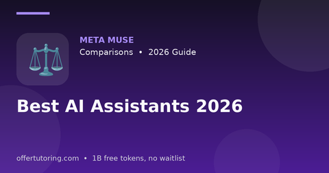 Best AI Assistants 2026 illustration – Meta Muse Comparisons guide 2026