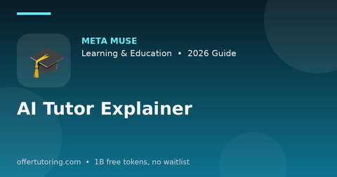 AI Tutor Explainer illustration – Meta Muse Learning & Education guide 2026