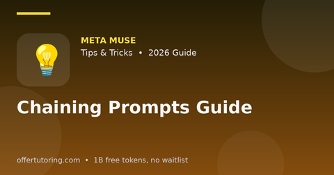 Chaining Prompts Guide illustration – Meta Muse Tips & Tricks guide 2026