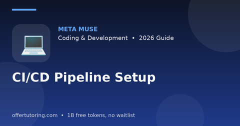 CI/CD Pipeline Setup illustration – Meta Muse Coding & Development guide 2026