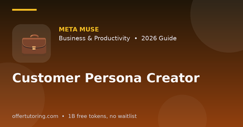 Customer Persona Creator illustration – Meta Muse Business & Productivity guide 2026