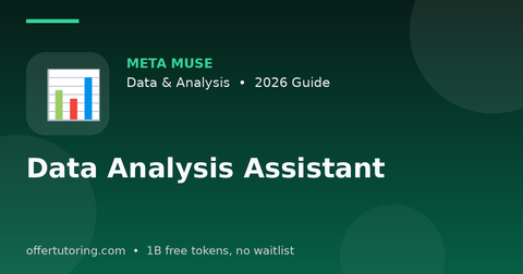 Data Analysis Assistant illustration – Meta Muse Data & Analysis guide 2026