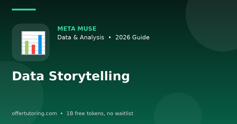 Data Storytelling illustration – Meta Muse Data & Analysis guide 2026