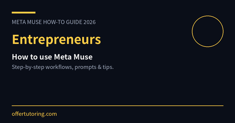 Entrepreneurs using Meta Muse in 2026 - how-to guide