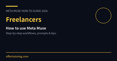 Freelancers using Meta Muse in 2026 - how-to guide