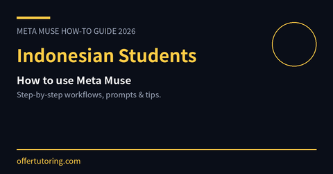 Indonesian Students using Meta Muse in 2026 - how-to guide