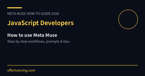 JavaScript Developers using Meta Muse in 2026 - how-to guide