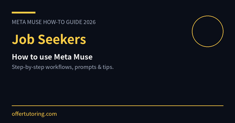 Job Seekers using Meta Muse in 2026 - how-to guide