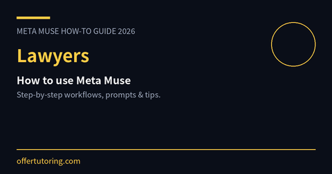 Lawyers using Meta Muse in 2026 - how-to guide