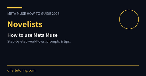 Novelists using Meta Muse in 2026 - how-to guide