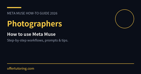 Photographers using Meta Muse in 2026 - how-to guide