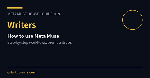 Writers using Meta Muse in 2026 - how-to guide