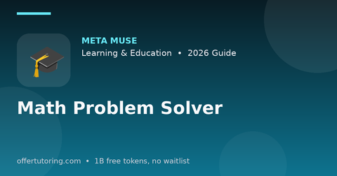 Math Problem Solver illustration – Meta Muse Learning & Education guide 2026