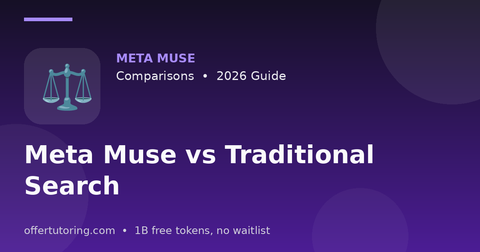 Meta Muse vs Traditional Search illustration – Meta Muse Comparisons guide 2026