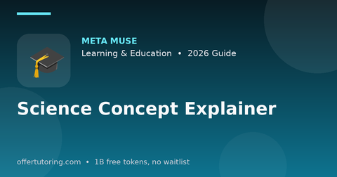 Science Concept Explainer illustration – Meta Muse Learning & Education guide 2026