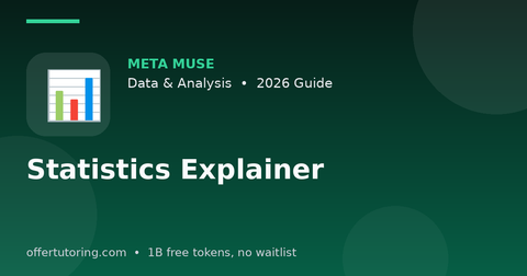 Statistics Explainer illustration – Meta Muse Data & Analysis guide 2026
