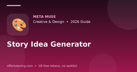 Story Idea Generator illustration – Meta Muse Creative & Design guide 2026