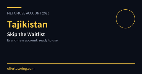 How to Get Meta Muse Account in Tajikistan (2026) - Skip the Waitlist