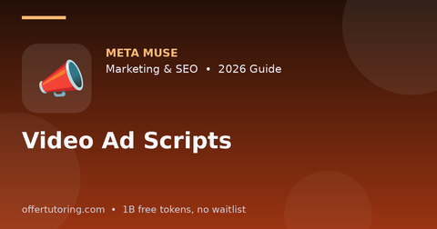 Video Ad Scripts illustration – Meta Muse Marketing & SEO guide 2026