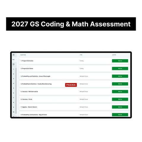 2027 Goldman Sachs Video Interview, Coding & Math Online Assessment Answers