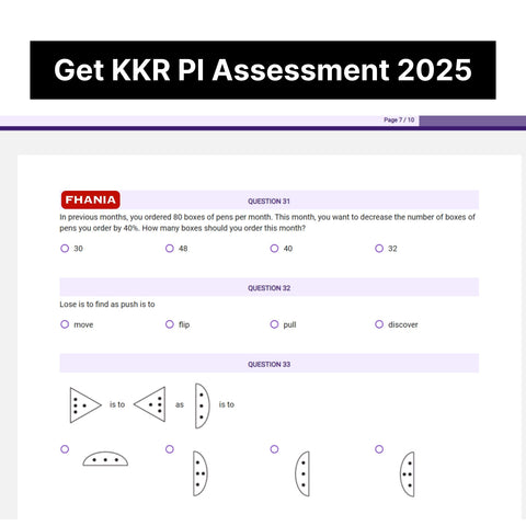 2025 KKR Predictive Cognitive Assessment Exact Questions & Answers