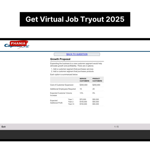 2025 Capital One Virtual Job Tryout Online Test and Digital Interview Tutorials