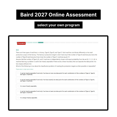 2027 Baird Online Assessment Exact Questions & Answers
