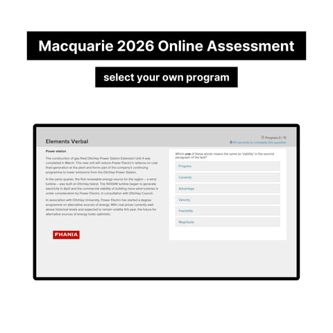 2026 Macquarie Online Psychometric Assessment Tutorials