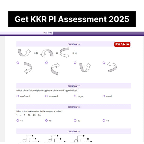 2025 KKR Predictive Cognitive Assessment Exact Questions & Answers