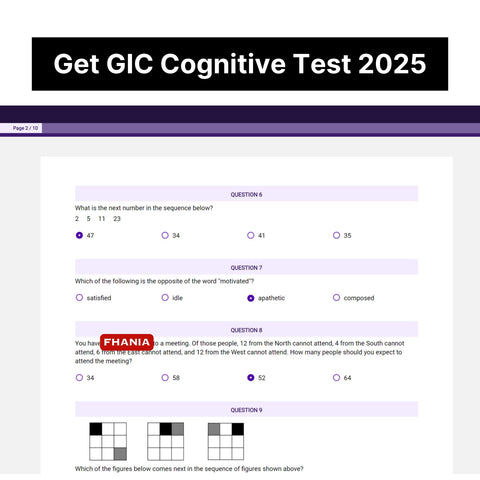 2025 GIC PI Cognitive Assessment Exact Questions & Answers