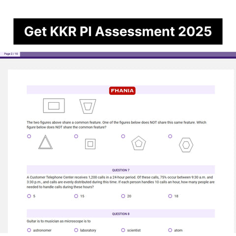 2025 KKR Predictive Cognitive Assessment Exact Questions & Answers