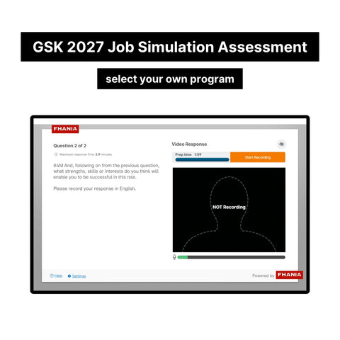 2027 GSK Online Immersive Assessment and Online Job Simulation Tutorials