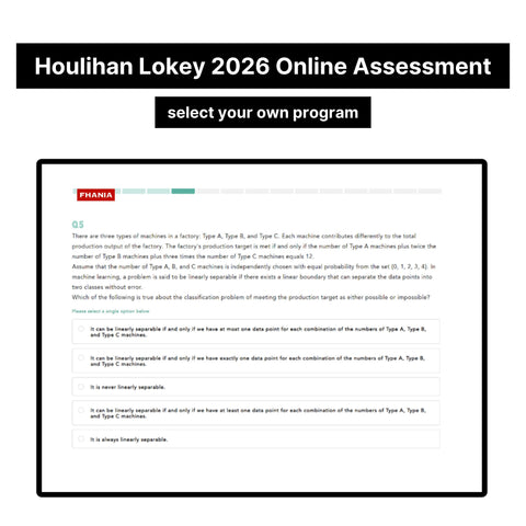2026 Houlihan Lokey Online Assessment Exact Questions & Answers