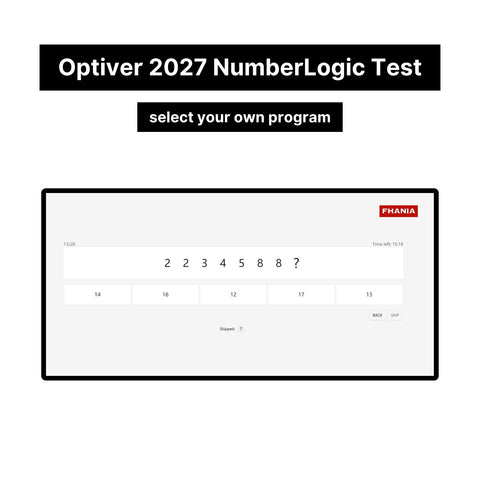 2027 Optiver Online Assessment Exact Questions & Answers