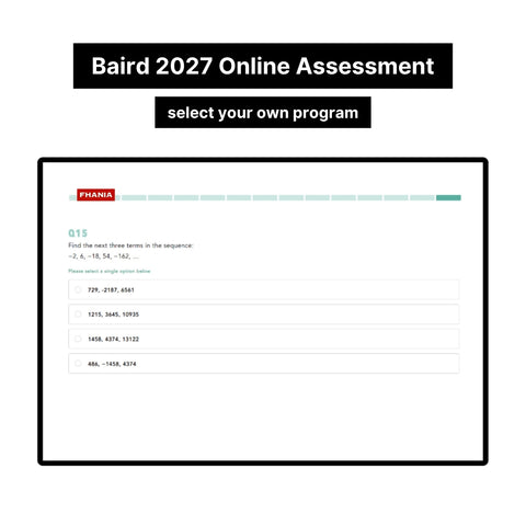 2027 Baird Online Assessment Exact Questions & Answers