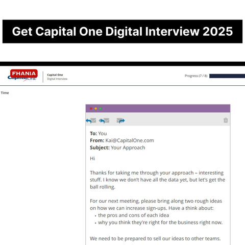 2025 Capital One Virtual Job Tryout Online Test and Digital Interview Tutorials