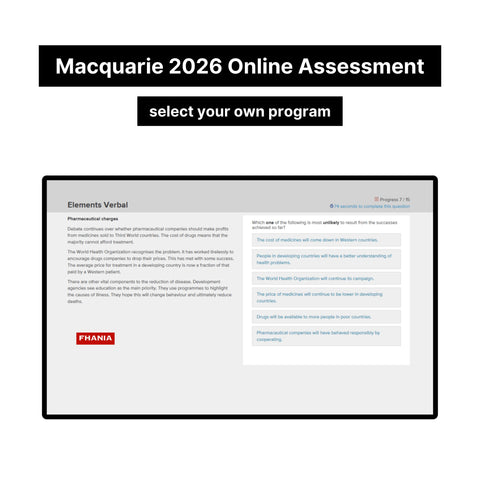 2026 Macquarie Online Psychometric Assessment Tutorials