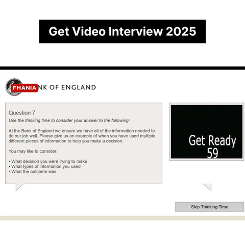 2025 Bank of England Situational Judgement Test and Video Interview Exact Questions and Answers