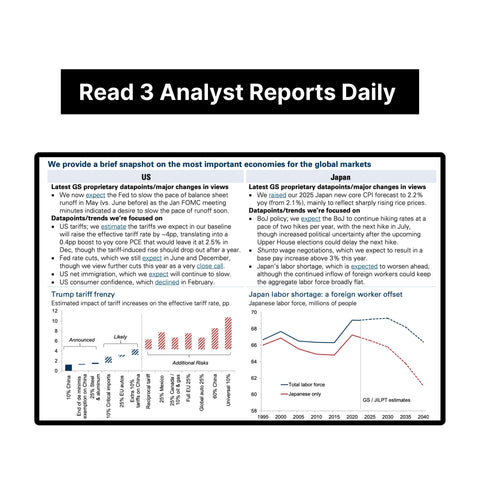 Investment Bank Analyst Reports Subscription