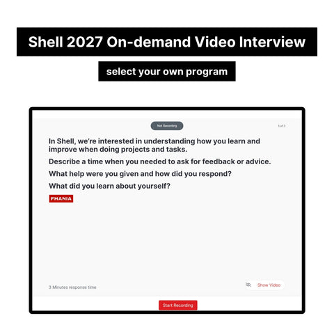 2027 Shell Virtual Job Tryout and On-demand Interview Tutorials