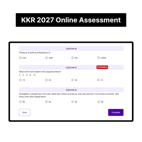 2027 KKR Predictive Cognitive Assessment Exact Questions & Answers